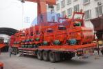 Horizontal Twin Shaft JS500 Concrete Mixer Reliable Performance Circuit