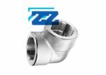 90 Degree Stainless Steel Pipe Fittings Elbow BSPT 4 " 6000 LB SS 316L ASME B16