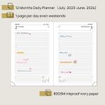 Hardcover Academic Planner with Pen Holder And Holiday List A5 Size Daily