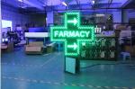 38kg/58kg Net Weight Waterproof Full Color Double Sides LED Pharmacy Cross