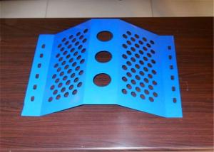 China 0.8mm Thick Plate Single Peak Perforated Windbreak Fence Panels factory