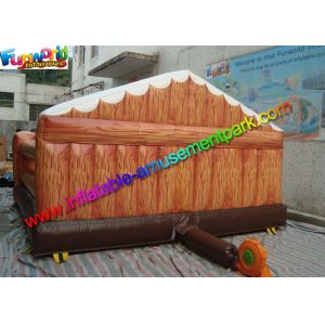 Thrilling Inflatable Mechanical Bull With Mattress / Inflatable Games Redeo