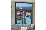 Strong enhance German Style double glass Solid Wood Windows And Doors for luxury