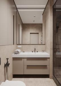 China Waterproof Floating Bathroom Vanities Washbasin Cabinets factory