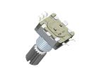 EC11 Incremental Rotary Encoder 10mA 5V DC Metal Shaft 20mm for Automotive