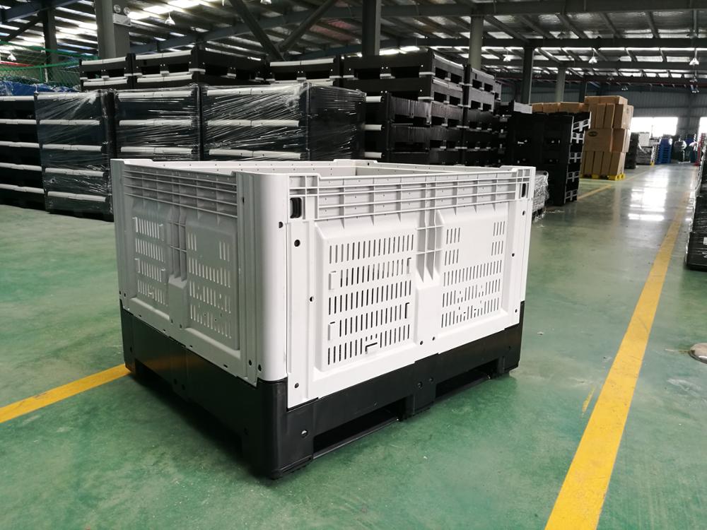 Wholesale Large Stackable Boxes Plastic Pallet Containers Heavy Duty Logistics 100% Recyclable 1200*1000*810mm