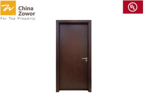 China BS Certified HPL Finish Mahogany Wood Fire Resistant Doors For Middle-East Market factory