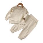 Children'S Outfit Sets Kids Round Neck Casual Sweater Suits
