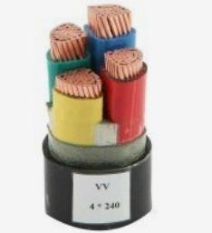 China Copper PVC Armored Cable , Insulated Black Power Cable Insulation factory