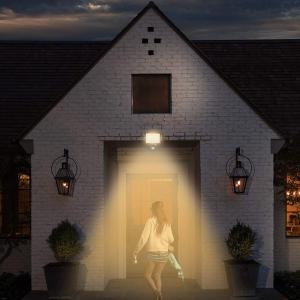 China IP65 Waterproof Solar Powered LED Motion Sensor Light 6000K Dimmable factory