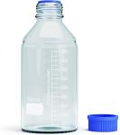 1000ml Storage Glass Bottles Round Media Storage Bottle – Borosilicate Glass