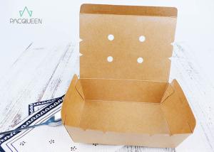 China Venting Paper Takeaway Boxes With Degassing Holes For Hot Take Out Food factory