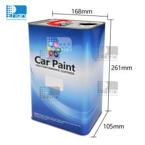 China Car Paint Square Tin Cans 4L Rectangular Metal Containers With Lids factory