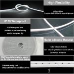 White Color LED Neon Strip Lights SMD2835 DC12V Flexible Neon Rope Lights For