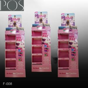 China four sides corrugated display stand in the supermarket factory