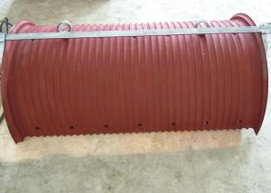 China Cable Pulling Winch Grooved Lebus Drum High Efficiency Red Color factory