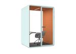 M Size Large Single Person Space Office Phone Booths With Desk Support Install