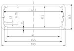 Corrosion Resistance Anodizing Black and Silver Extruded Aluminum Enclosure
