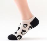 Jacquard Logo Ankle Length Socks Soft Hand Feeling Various Pattern Available