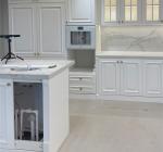 American Style Kitchen Storage Cupboard Cabinet Prefab Storage Solid Wood