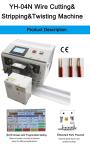 YH-04N Automatic Double Wire Cutting Stripping Twisting Machine for 40 Kg Copper