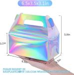 Holographic Gift Box Cake Candy Biscuit Packaging Portable Carton For Wedding