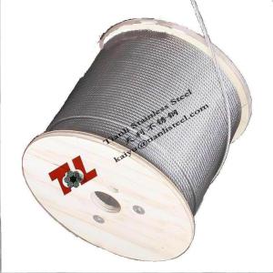China Stainless Steel Wire Rope 304 A2 1.4301 7x7 2mm with BS EN 12385-4 Standard factory