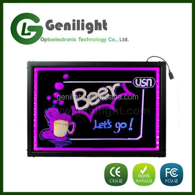 Unisex GLT-LSN5633-046 Male Female Restroom Toilet Washroom LED Sign with 5mm Brightness LED