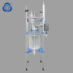 10L 20L 30L 50L Lab Glass Reactor , Glass Reactor Vessel Corrosion Resistent