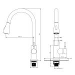 Touch Water Saving 0.1S 35mm Automatic Sensor Faucet