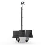 Eco Friendly Surveillance Solar Trailer For Public Facilities Monitoring
