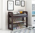 Personalised Shoe Rack Furniture 3 Tier Shoe Bench Organiser For Small Home