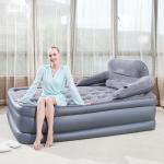Inflatable Blow Up Sofa Bed Lounger PVC Folding Custom For Party