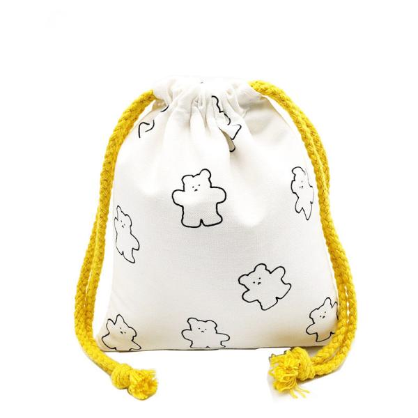 Gift Candy Packaging Bag Eco Canvas Delivery Bean Rice Packing Bag Drawstring