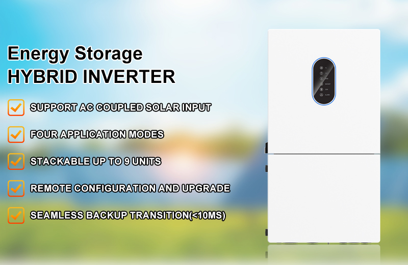 IP66 Single Phase Dual Output MPPT On/Off Grid Solar Inverter Pure Sine Wave 48V 8kw 10kw Solar Inverter