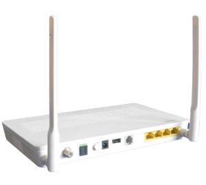 China Tx 1310nm Rx 1490nm HG8247H5 WiFi EPON ONU 2 Antennas FTTH EPON ONU Modem factory