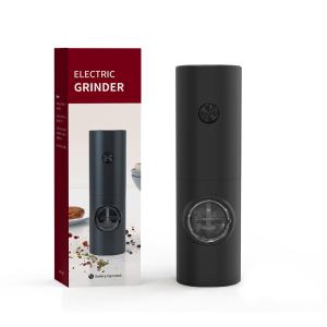 China Black Electric Pepper Grinder With Easy Refill ABS Stainless Steel 70ml Capacity factory