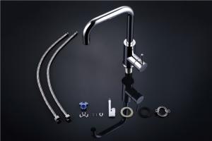 China Deck Mounted Kitchen Drinking Water Faucet , Chrome Plated 3 Way Water Filtration Faucet factory