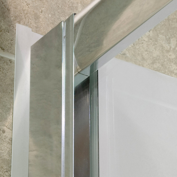 Double Sliding Tempered Glass Shower Screen Framed Sliding Shower Enclosure