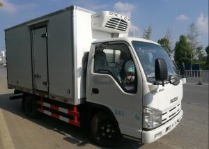 China ISUZU 2 Tons Ice Box Truck , Refrigerated Cold Room Truck For Frozen Fish Transportation factory