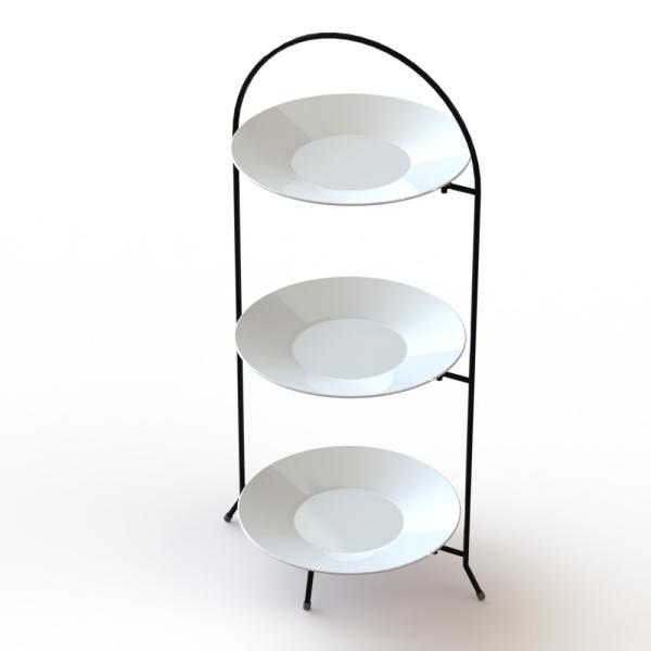 China Metal Wire 3Tiers Metal Display Rack Welded Structure factory