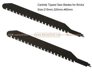 China Carbide Tipped Saw Blades for Bricks Size:215mm,320mm,460mm,Reciprocating,Power Tools factory