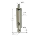 Stainless Steel Aircraft Cable Grippers With Steel Ball At End YW86062