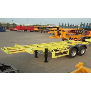 2 Axles Skeletal Container Semi Trailer T700 40ft Container Chassis
