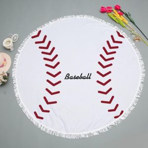 Portable Beach Towel Round Microfiber With Customized Printing 150x150cm