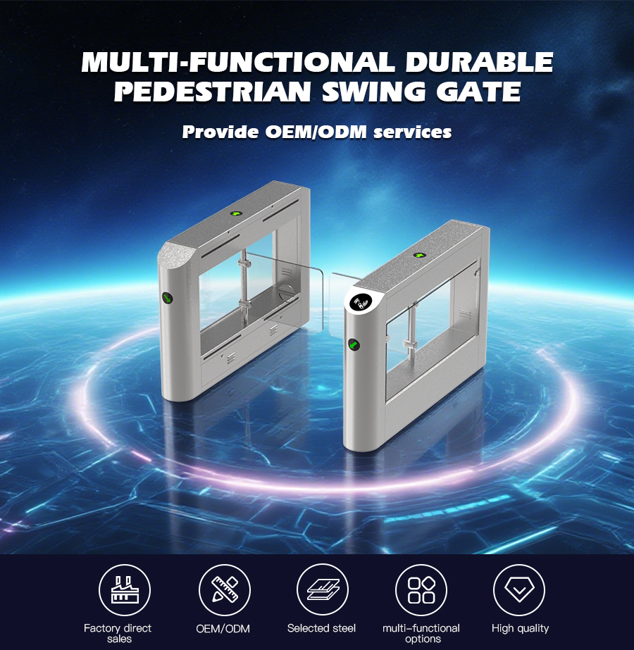 HCW OEM Bidirectional Turnstile Biometric Access Control 45kg Operating Weight