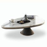 Glossy Marble Unique Custom Coffee Tables 1300mm Modern
