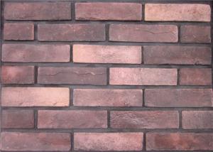 China Multicolor Antique Cement Faux Exterior Brick For Apartment / Hospital Building factory