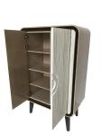 Luxury 5-star American hotel Custom made 2-tone 2-door tall cabinet Wardrobe