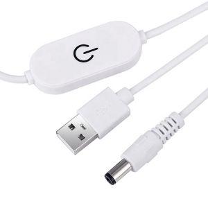 China 5V 2A USB TO dc 5.5*2.1mm adjustable switch remote cable led strip dimmer for lamp light on sale